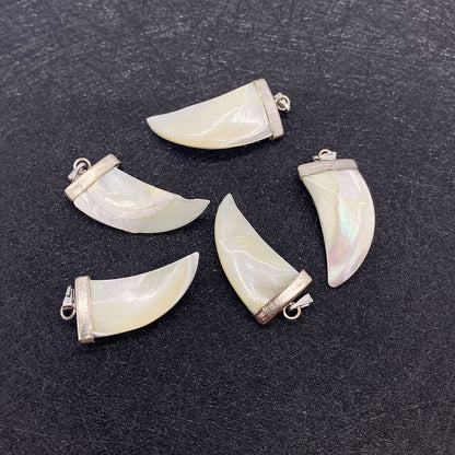 Natural Shell Pendant With Polished Finish Showcasing Marine Style