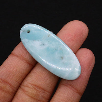 Oval Natural Stone Pendant Featuring Polished Craftsmanship With Dyed Emperor Stone In Synthesis Material