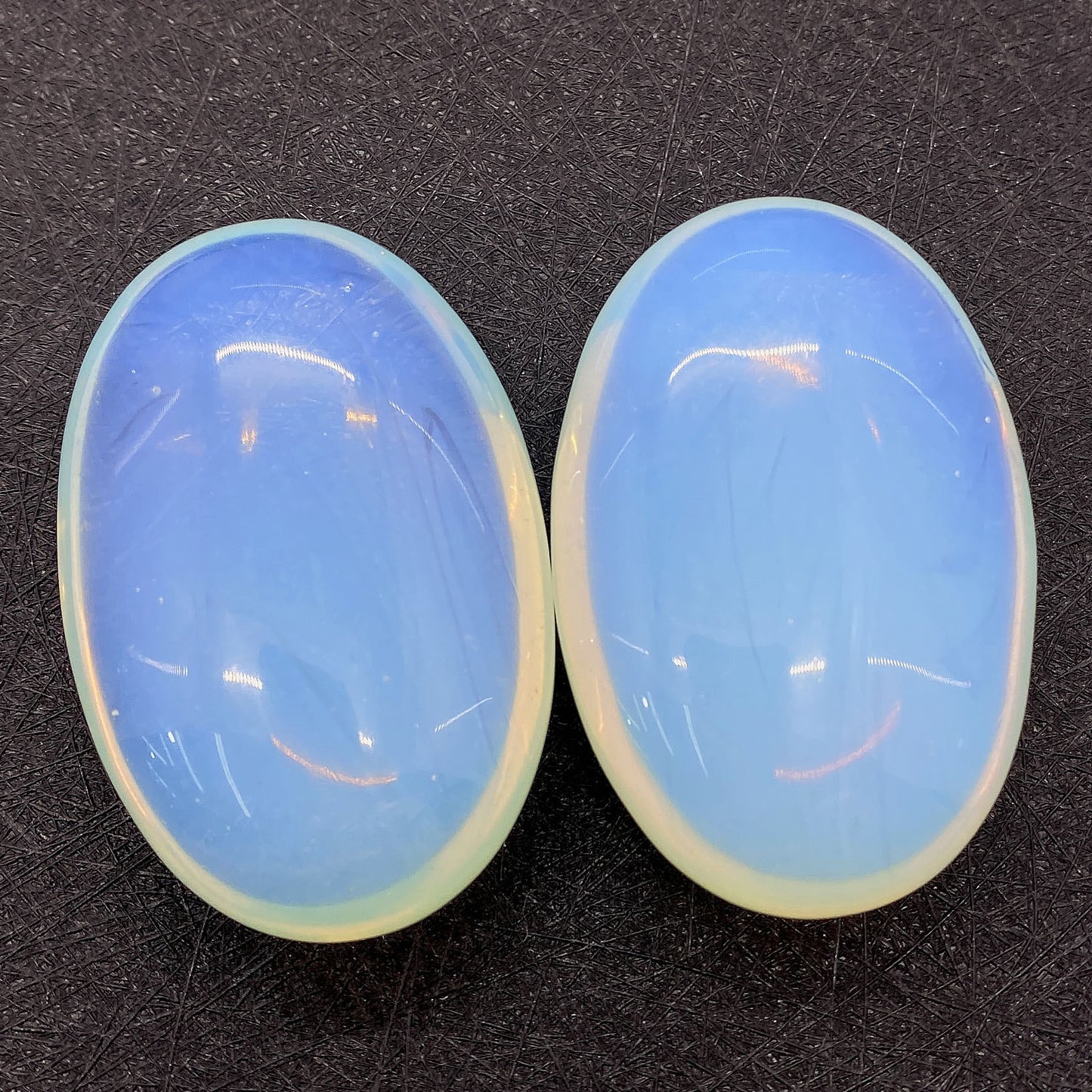 Swan Natural Stone Beads With Polished October Birthstone Opal Inlay For Jewelry Making