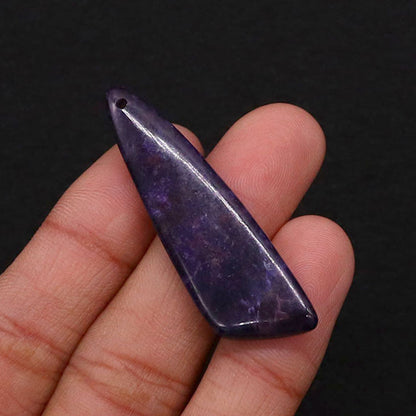 Irregular Natural Stone Pendant With Dyed Turquoise Inlay Featuring Emperor Stone Accent