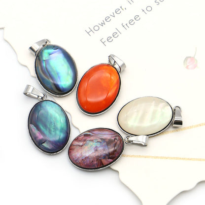 Mermaid Shell Pendant Featuring Electroplated Craftsmanship For Unique Jewelry Making