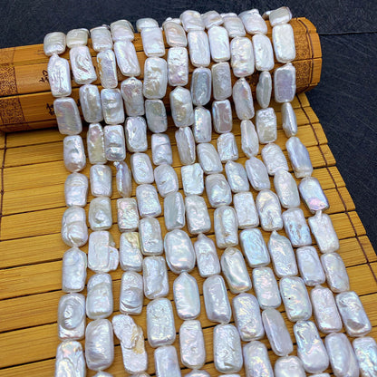 Polished Freshwater Pearl Beads With Irregular Baroque Pearl Inlay, Diameter 10mm, Baroque Style Jewelry Making