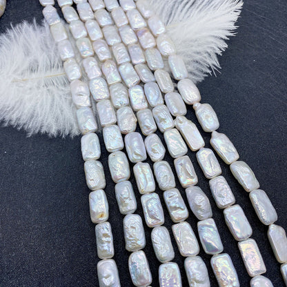 Polished Freshwater Pearl Beads With Irregular Baroque Pearl Inlay, Diameter 10mm, Baroque Style Jewelry Making