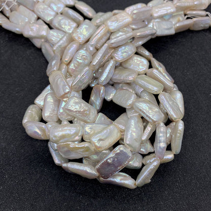 Polished Freshwater Pearl Beads With Irregular Baroque Pearl Inlay, Diameter 10mm, Baroque Style Jewelry Making