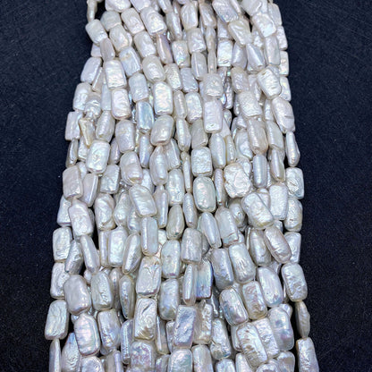 Polished Freshwater Pearl Beads With Irregular Baroque Pearl Inlay, Diameter 10mm, Baroque Style Jewelry Making