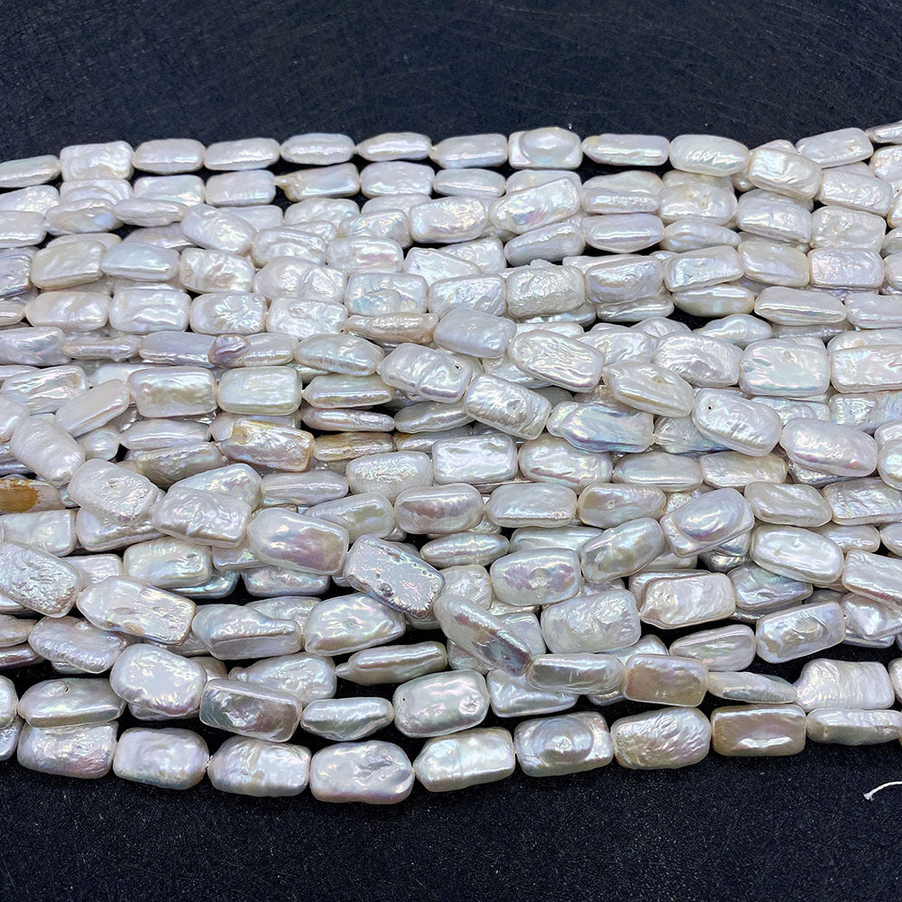 Polished Freshwater Pearl Beads With Irregular Baroque Pearl Inlay, Diameter 10mm, Baroque Style Jewelry Making