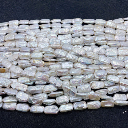 Polished Freshwater Pearl Beads With Irregular Baroque Pearl Inlay, Diameter 10mm, Baroque Style Jewelry Making