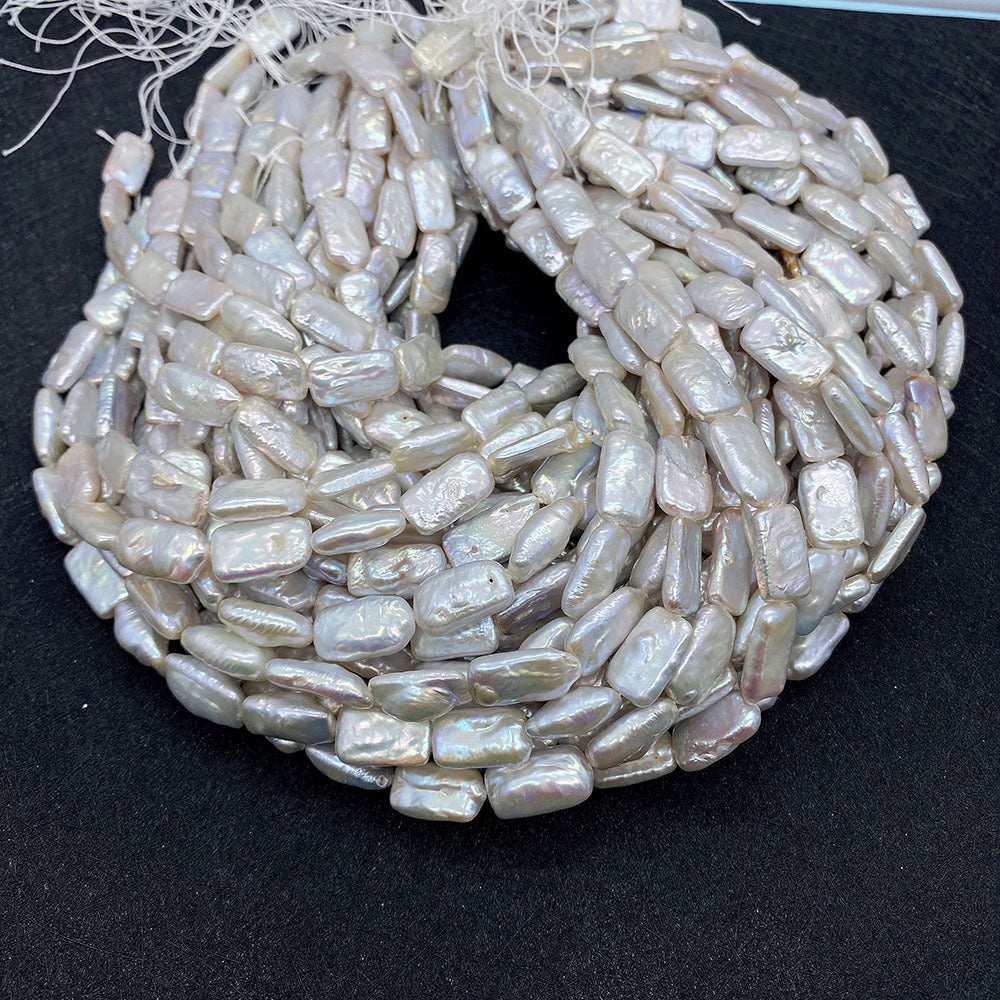 Polished Freshwater Pearl Beads With Irregular Baroque Pearl Inlay, Diameter 10mm, Baroque Style Jewelry Making