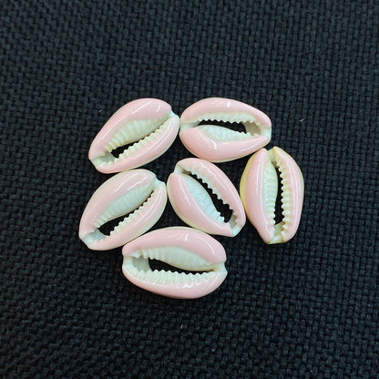 20 PCS Conch Shell Beads For Jewelry Making In Green Featuring Bleach Craftsmanship With Baroque Style