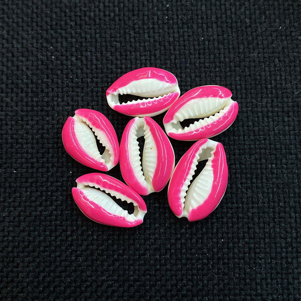 20 PCS Conch Shell Beads For Jewelry Making In Green Featuring Bleach Craftsmanship With Baroque Style
