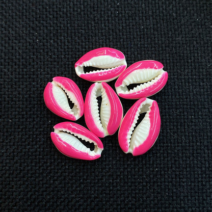 20 PCS Conch Shell Beads For Jewelry Making In Green Featuring Bleach Craftsmanship With Baroque Style