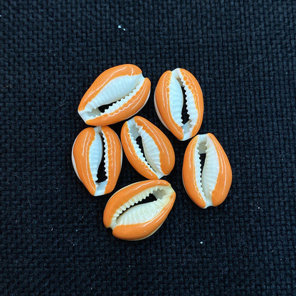 20 PCS Conch Shell Beads For Jewelry Making In Green Featuring Bleach Craftsmanship With Baroque Style
