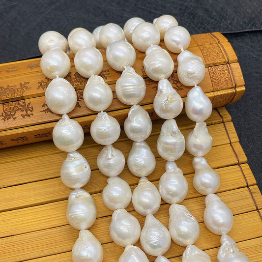 Polished Freshwater Pearl Beads In Baroque Style, Natural Material For Jewelry Making
