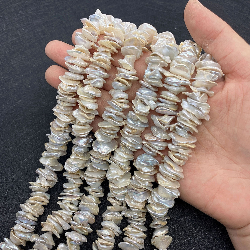 Irregular Natural Freshwater Pearl Beads Featuring Baroque Style For Jewelry Making