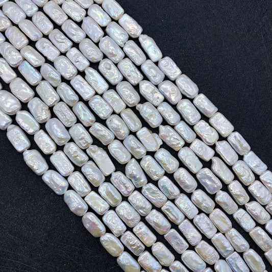 Polished Irregular Freshwater Pearl Beads Diameter 10mm Featuring Natural Baroque Style