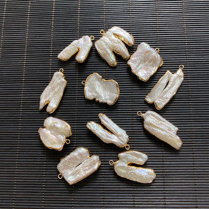 Natural Freshwater Pearl Pendant Featuring Electroplated Craftsmanship In Jewelry Accessories