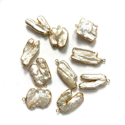 Natural Freshwater Pearl Pendant Featuring Electroplated Craftsmanship In Jewelry Accessories