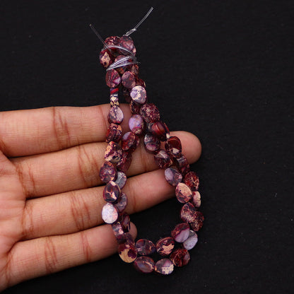 Natural Emperor Stone Rhombus Beads With 6 Mm Diameter, Polished Finish For Jewelry Making