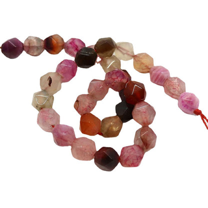 Round Natural Stone Agate Beads With 6 Mm Diameter, Center-Drilled And Cutting Craft For Jewelry Making