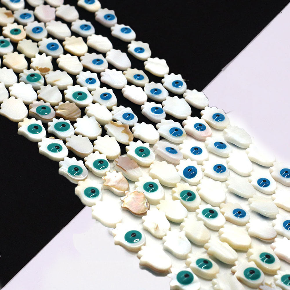 Palm Shell Beads For Jewelry Making Featuring Enamel Craftsmanship, Ideal For Beadwork And Stringing