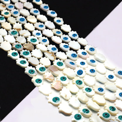 Palm Shell Beads For Jewelry Making Featuring Enamel Craftsmanship, Ideal For Beadwork And Stringing