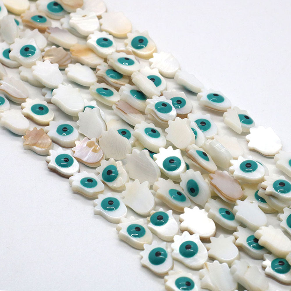 Palm Shell Beads For Jewelry Making Featuring Enamel Craftsmanship, Ideal For Beadwork And Stringing