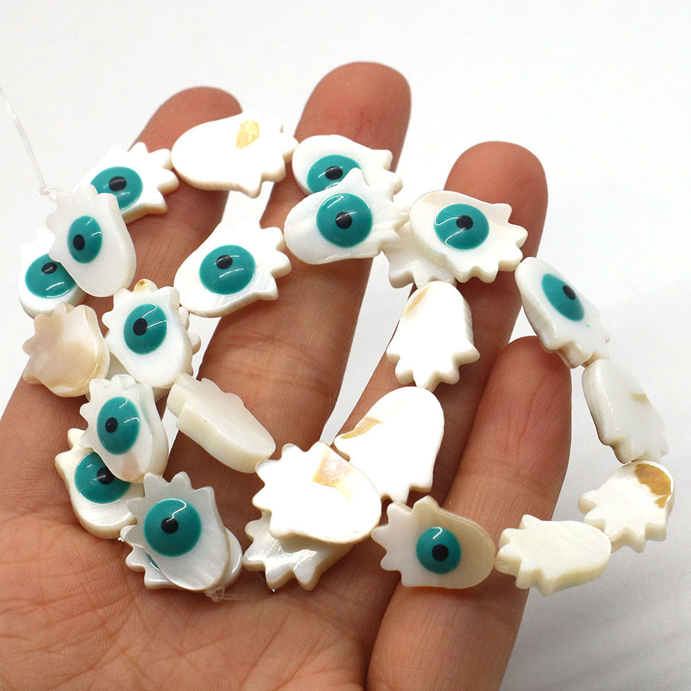Palm Shell Beads For Jewelry Making Featuring Enamel Craftsmanship, Ideal For Beadwork And Stringing