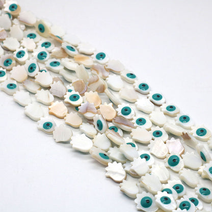 Palm Shell Beads For Jewelry Making Featuring Enamel Craftsmanship, Ideal For Beadwork And Stringing