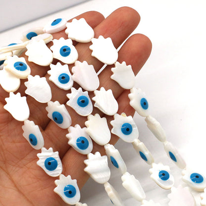 Palm Shell Beads For Jewelry Making Featuring Enamel Craftsmanship, Ideal For Beadwork And Stringing