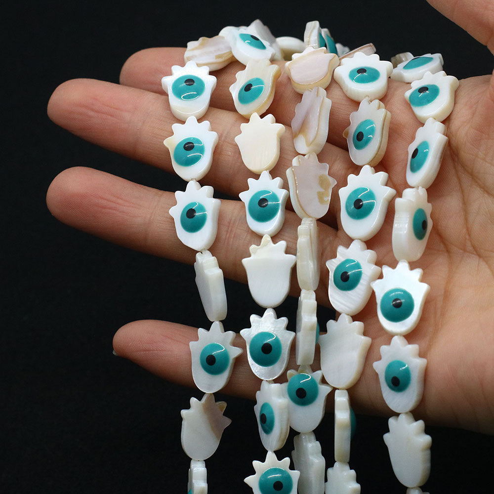 Palm Shell Beads For Jewelry Making Featuring Enamel Craftsmanship, Ideal For Beadwork And Stringing