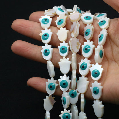Palm Shell Beads For Jewelry Making Featuring Enamel Craftsmanship, Ideal For Beadwork And Stringing