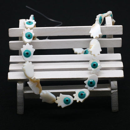 Palm Shell Beads For Jewelry Making Featuring Enamel Craftsmanship, Ideal For Beadwork And Stringing