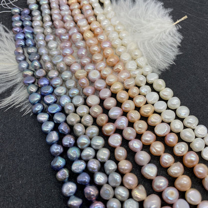 Smooth Polished Freshwater Pearl Beads For Jewelry Making, Diameter 4mm With Hole Size 4~4.9mm