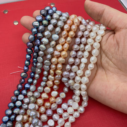 Smooth Polished Freshwater Pearl Beads For Jewelry Making, Diameter 4mm With Hole Size 4~4.9mm