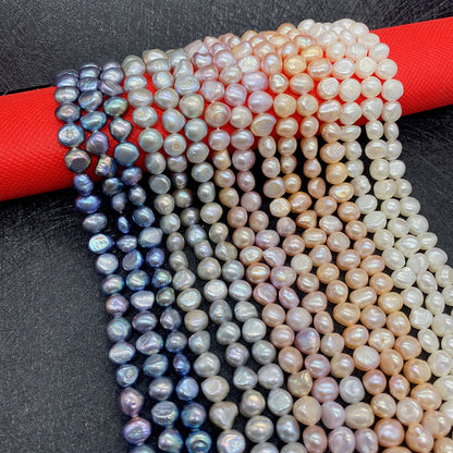 Smooth Polished Freshwater Pearl Beads For Jewelry Making, Diameter 4mm With Hole Size 4~4.9mm