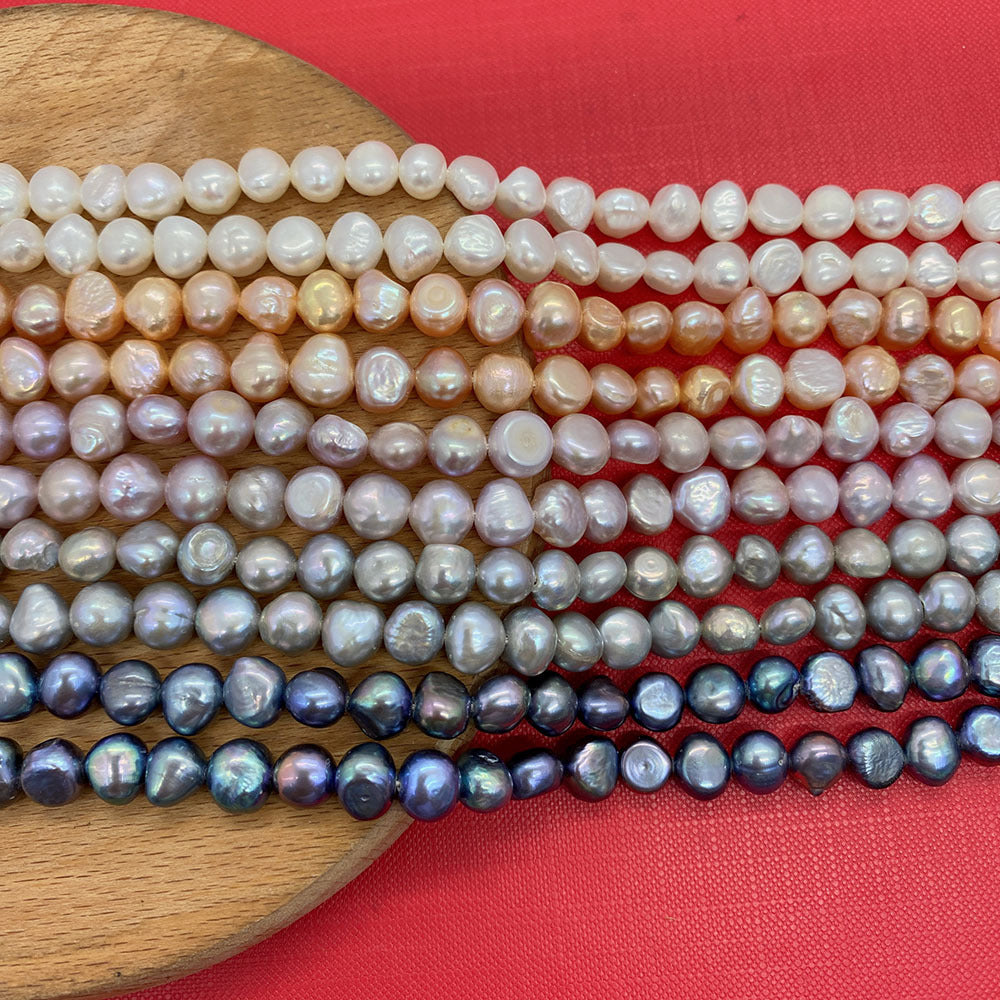 Smooth Polished Freshwater Pearl Beads For Jewelry Making, Diameter 4mm With Hole Size 4~4.9mm