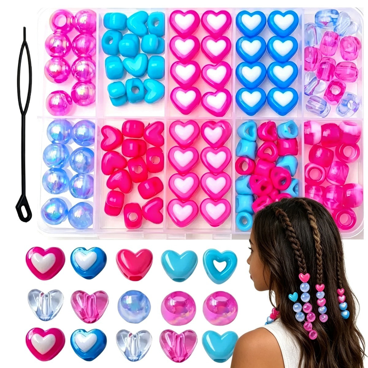Ethnic Style Hairpin Made Of Durable Acrylic, Available In Various Colours