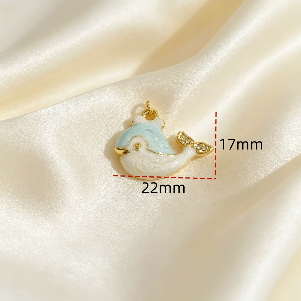 Fish Pendant Made Of 304 Stainless Steel Featuring Electroplated Finish, Stylish Commute Jewelry Accessory