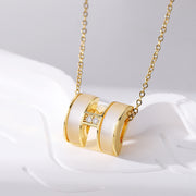 M-165 (gold) Cat's Eye H Necklace