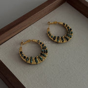 ER4772 Emerald Stone Gold Ring