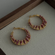 Er5870 Crimson Jade Fan Circle