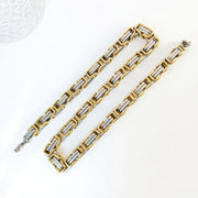 Gold-plated Steel Necklace 10mm*55cm