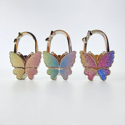 Electroplated Dyed Black Alloy Flowers Bag Pendant With Rhinestones For Christmas