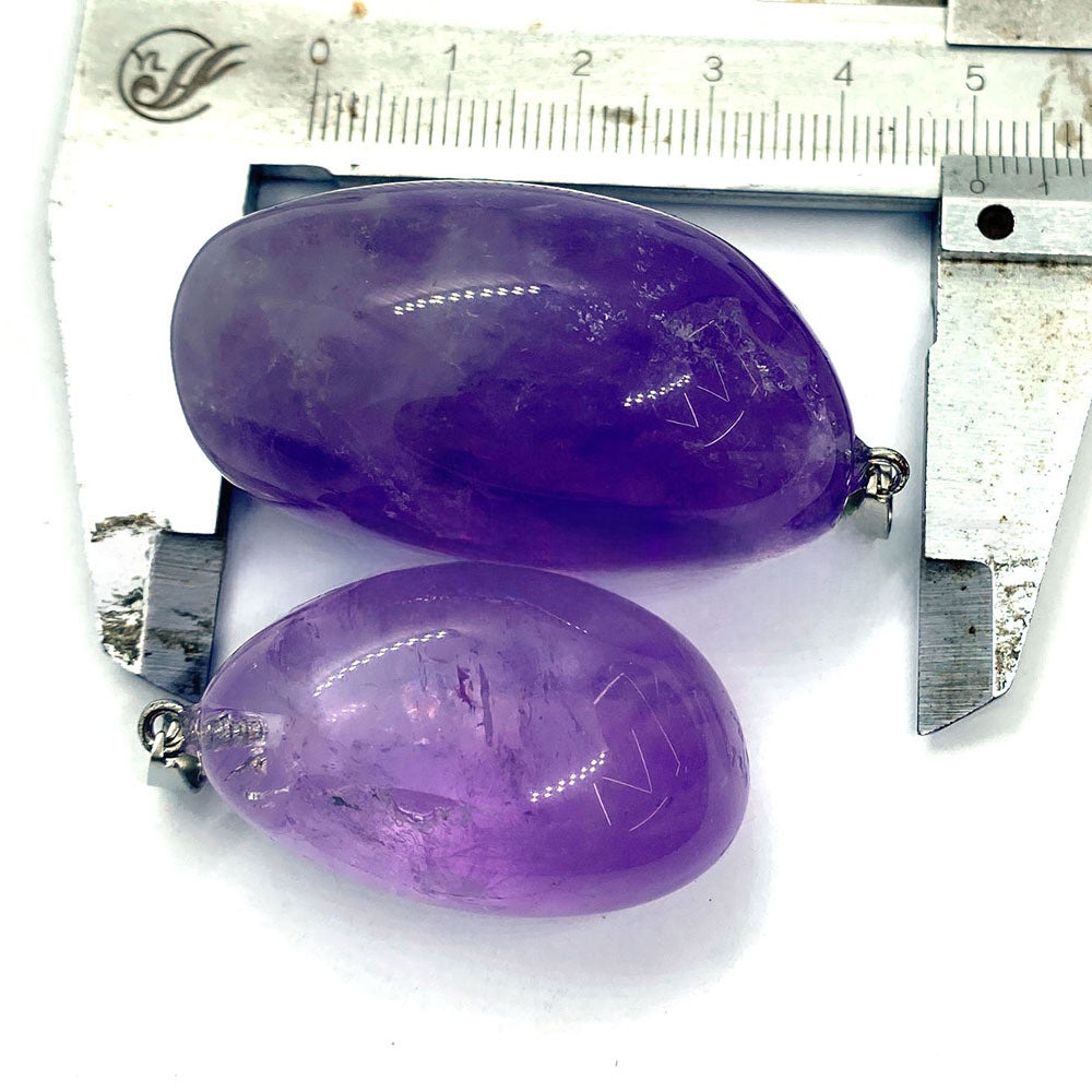 Crystal February Birthstone Amethyst Melon Seed Buckle Jewelry Accessory In Natural Purple With Irregular Craft
