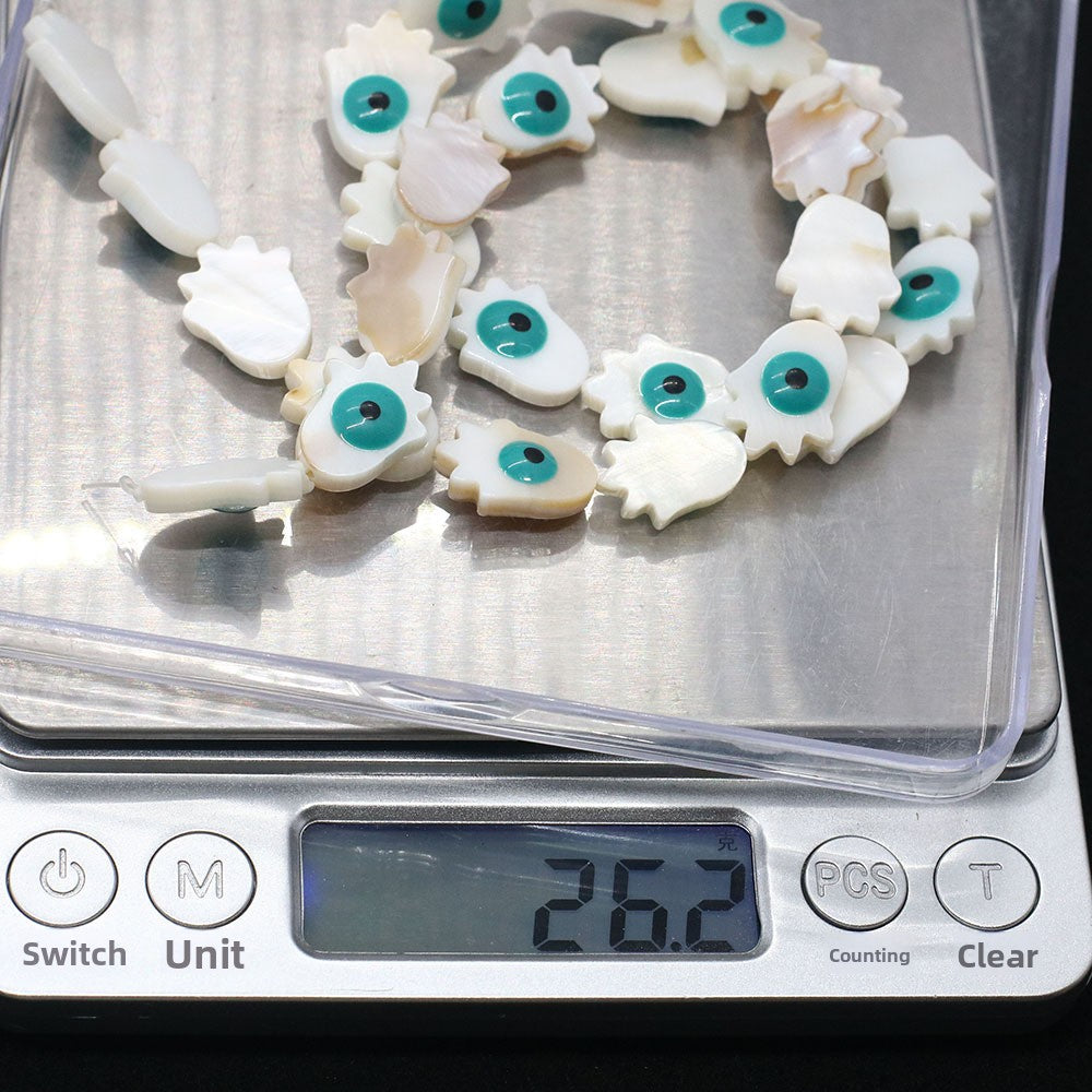 Palm Shell Beads For Jewelry Making Featuring Enamel Craftsmanship, Ideal For Beadwork And Stringing