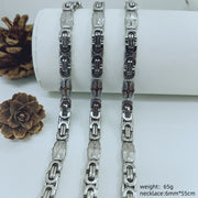 Steel Color Necklace 6mm*56cm