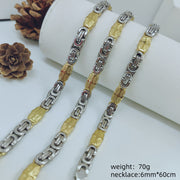 Space Gold Necklace 6mm*60cm