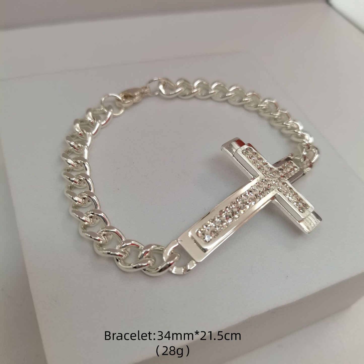 Men's Quadrilateral Pendant In Titanium Steel With Steel Color, Perfect For Spring Wear