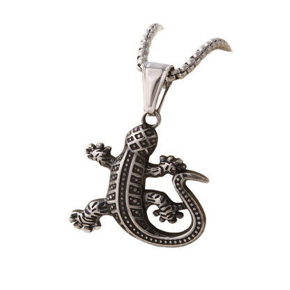 Polished 304 Stainless Steel Animal Pendant For Men In Steel Color, Perfect For Spring