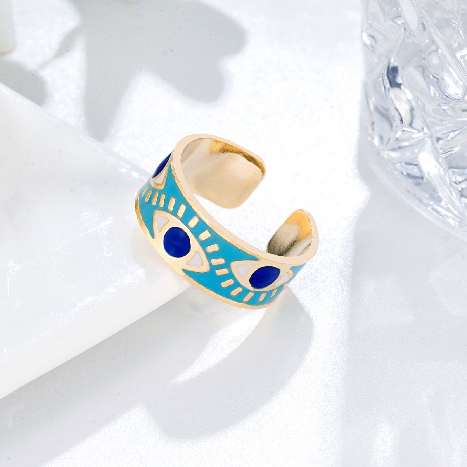 Eye Jewelry Accessory Made Of 304 Stainless Steel With Electroplated Gold Finish